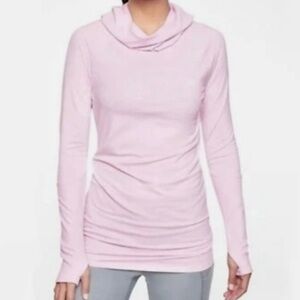 Athleta Soft Pink Cowl Neck Sweater